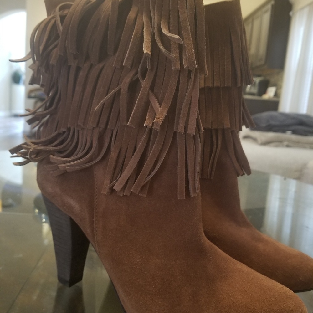 Joie Fringe Boot Booties in 37.5 or 7.5
